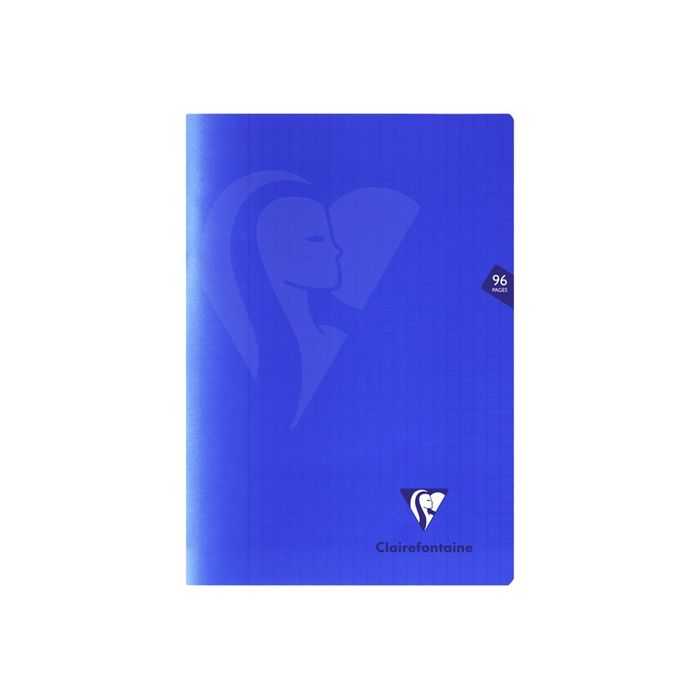 3329683221616-Clairefontaine Mimesys - Cahier polypro A4 (21x29,7 cm) - 96 pages - grands carreaux (Seyes) - ble-Avant-0