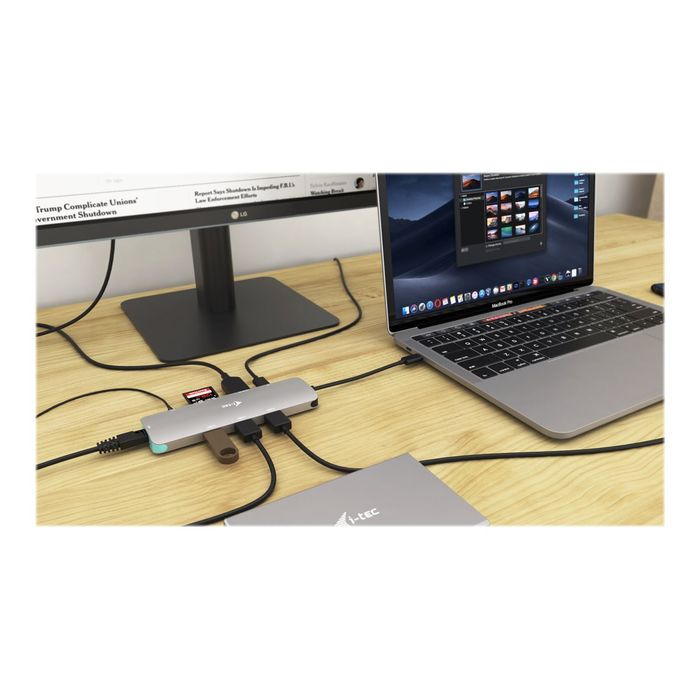 8595611702907-i-Tec USB-C Metal Nano - Station d'accueil - USB-C 3.1 - HDMI - GigE-Angle gauche-5