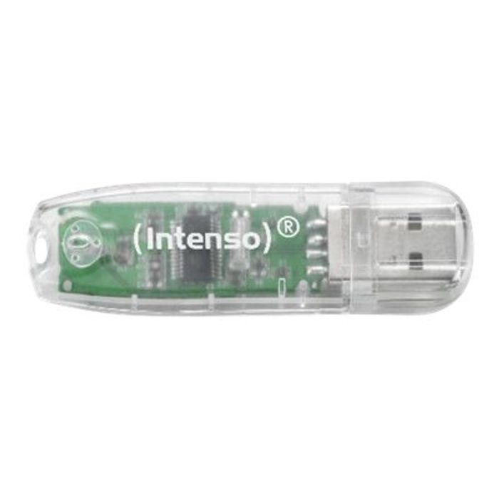 4034303015245-Intenso Rainbow Line - clé USB 32 Go - USB 2.0-Angle droit-0