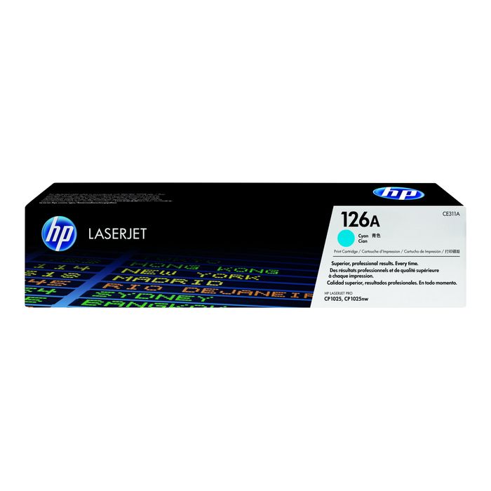 884962161135-HP 126A - cyan - cartouche laser d'origine-Avant-0