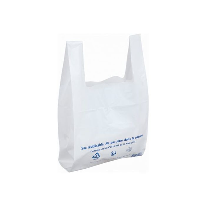 3664233001127-Logistipack - 100 sacs bretelles - 26 x 12 x 45 cm - blanc-Angle gauche-0