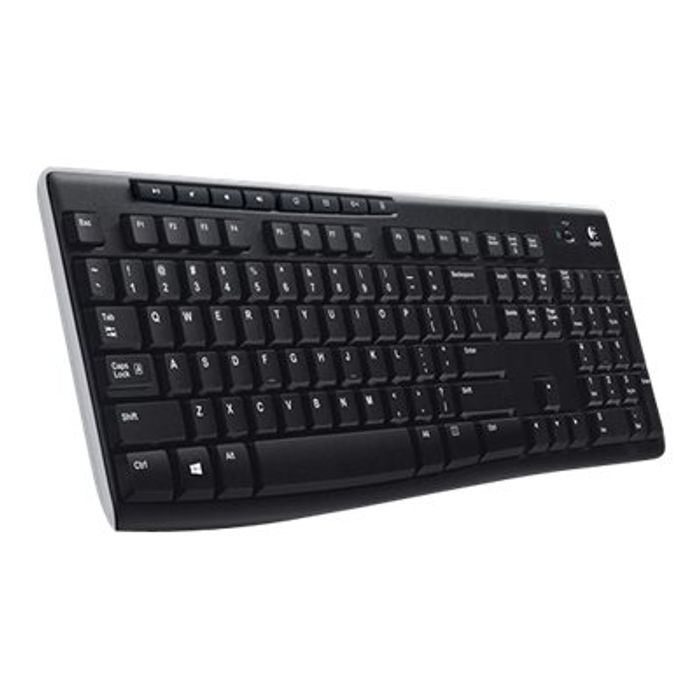 5099206032941-Logitech K270 - clavier sans fil Azerty - noir-Angle gauche-3