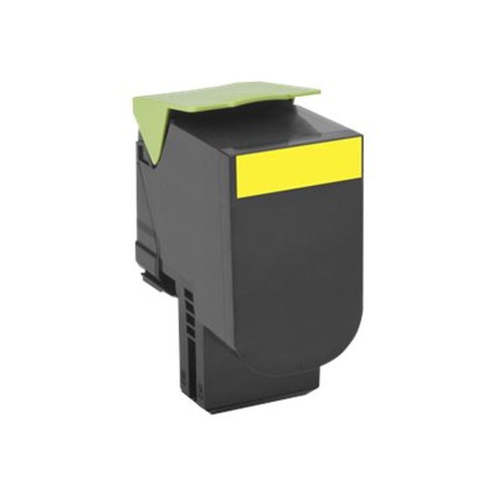 0400794223997-Lexmark 802H - jaune - cartouche laser d'origine-Angle gauche-0