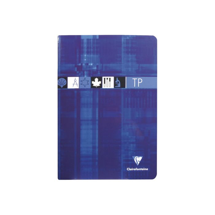 3329680316704-Clairefontaine - Cahier de travaux pratiques (TP) - A4 (21x29,7 cm) - 80 pages - grands carreaux (Seyes)/uni - disponible dans-Avant-1