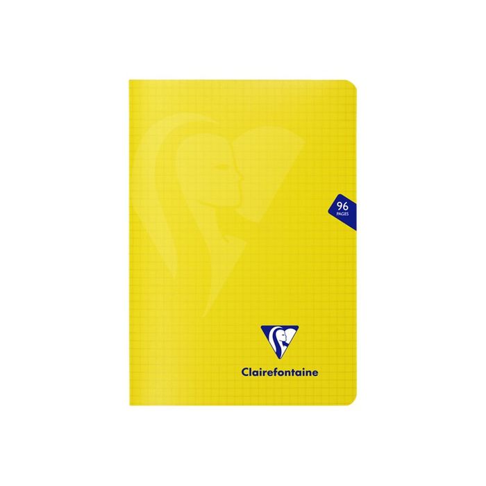 3329683036821-Clairefontaine Mimesys - Carnet polypro 15 x 21 cm - 96 pages - petits carreaux (5x5 mm) - disponible dans-Avant-2