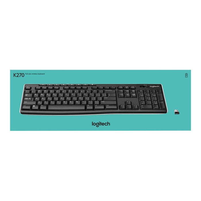 5099206032941-Logitech K270 - clavier sans fil Azerty - noir-Avant-11