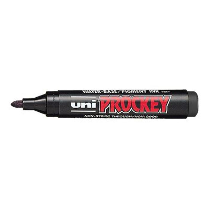 4902778917114-UNI PROCKEY PM - Marqueur permanent - pointe ogive - noir-Angle gauche-0