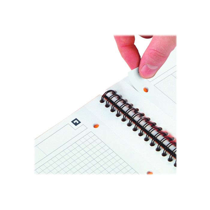 3020120012018-Oxford Notebook - Cahier à spirale A4 (21x29,7 cm) - 160 pages - petits carreaux (5x5 mm) - -Gros plan-10