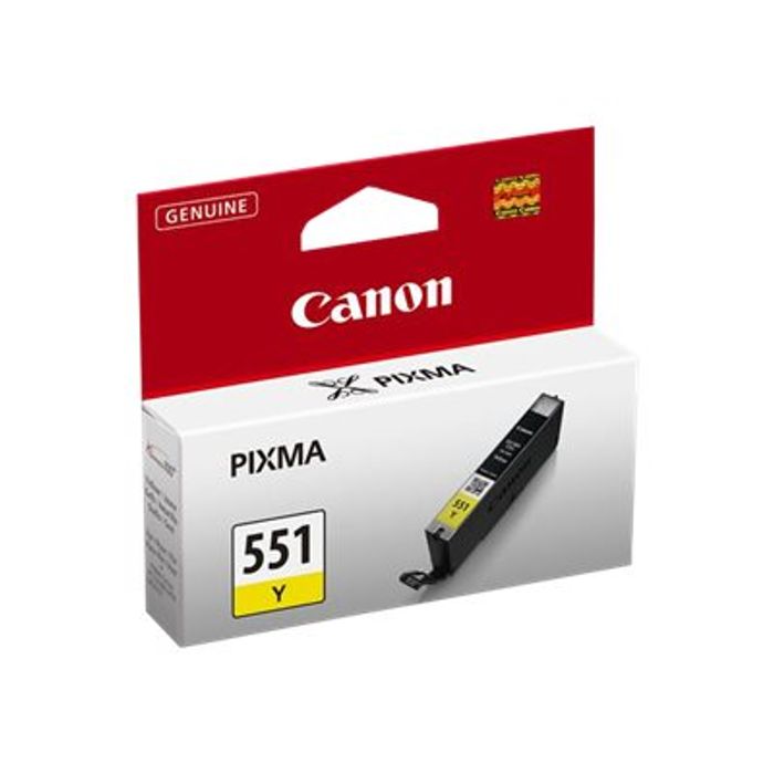 4960999905563-Canon CLI-551 - jaune - cartouche d'encre originale-Angle gauche-1