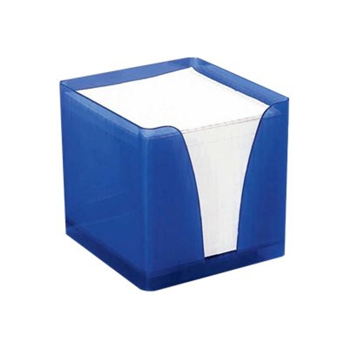 3413560300003-Quo Vadis - Bloc Cube avec support plexi - blanc-Angle gauche-2