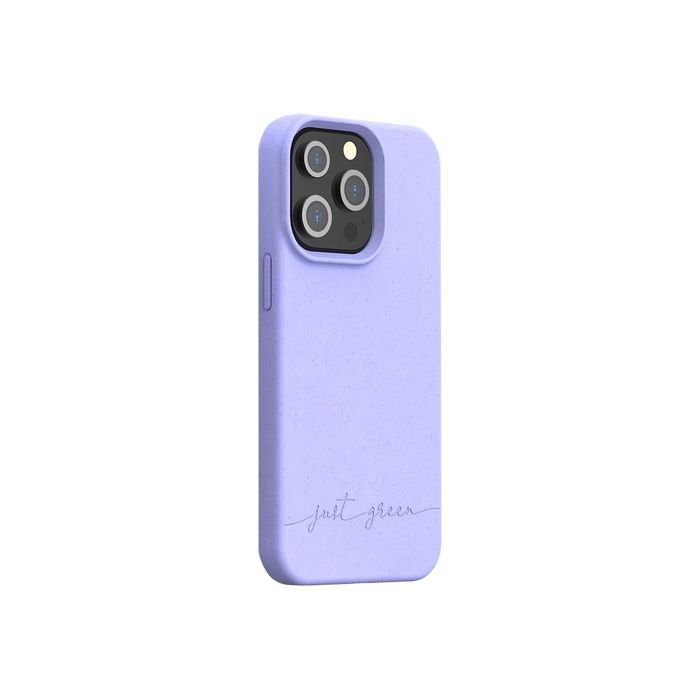 3571211464464-Just Green - coque de protection pour Iphone 13 Pro - lavande-Angle gauche-0