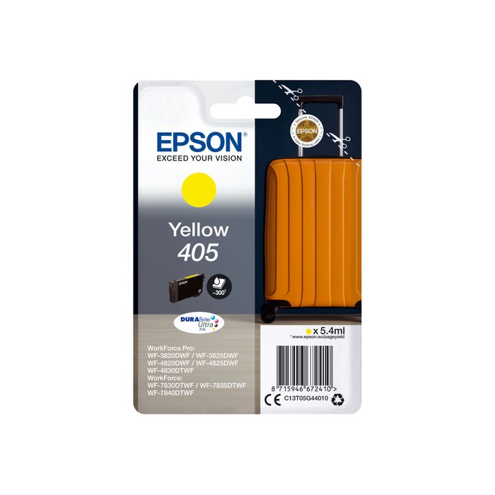 8715946672410-Epson 405 Valise - jaune - cartouche d'encre originale-Avant-0