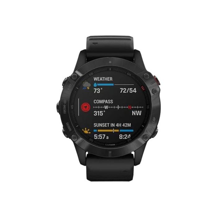 753759232726-Garmin fenix 6 Pro - montre connectée - noir - 32 Go-Avant-1