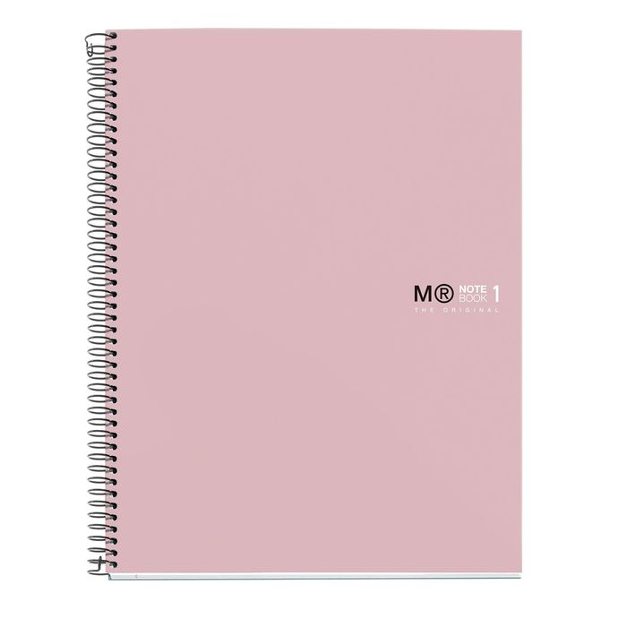 8422593499665-THE ORIGINAL NOTEBOOK, couverture rigide, A4, lignes horizontales, 80 feuilles de 1 couleur, Miquelrius--0