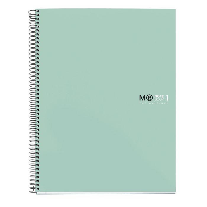 8422593499672-THE ORIGINAL NOTEBOOK, couverture rigide, A4, lignes horizontales, 80 feuilles de 1 couleur, Miquelrius--0