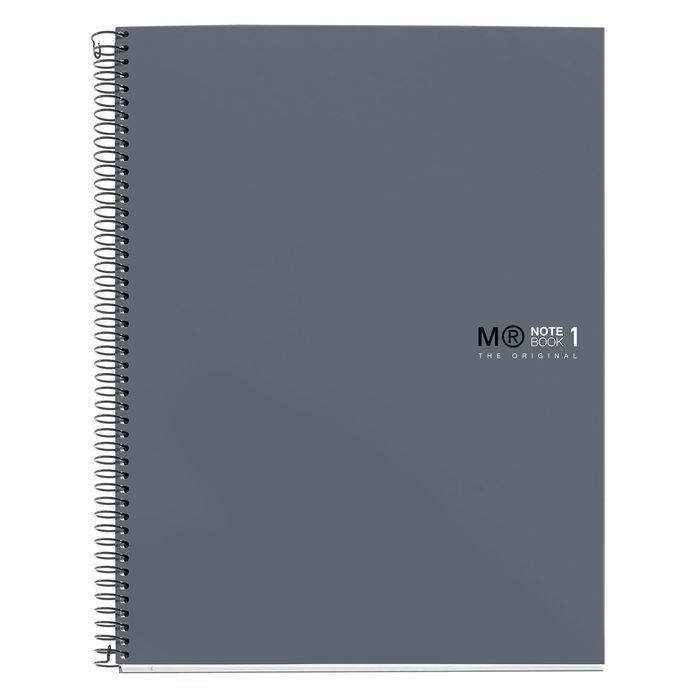 8422593499740-THE ORIGINAL NOTEBOOK, couverture rigide, A4, lignes horizontales, 80 feuilles de 1 couleur, Miquelrius--0