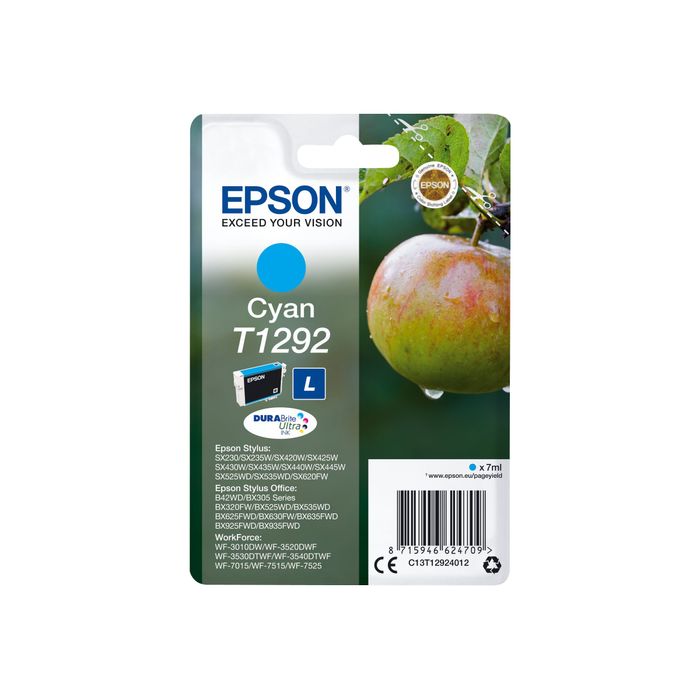 8715946465494-Epson T1292 Pomme - cyan - cartouche d'encre originale-Avant-0