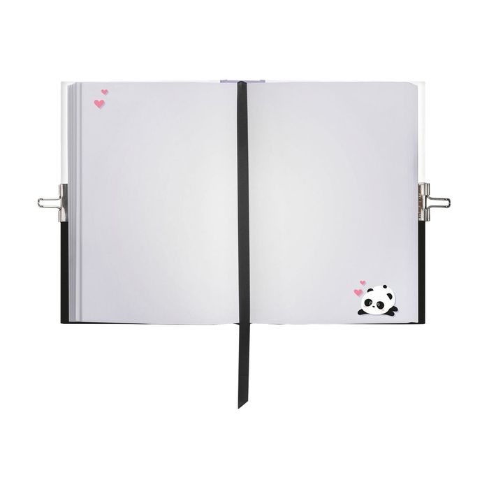 8053610784145-Legami My secret diary - Journal intime panda avec cadenas-Avant-1