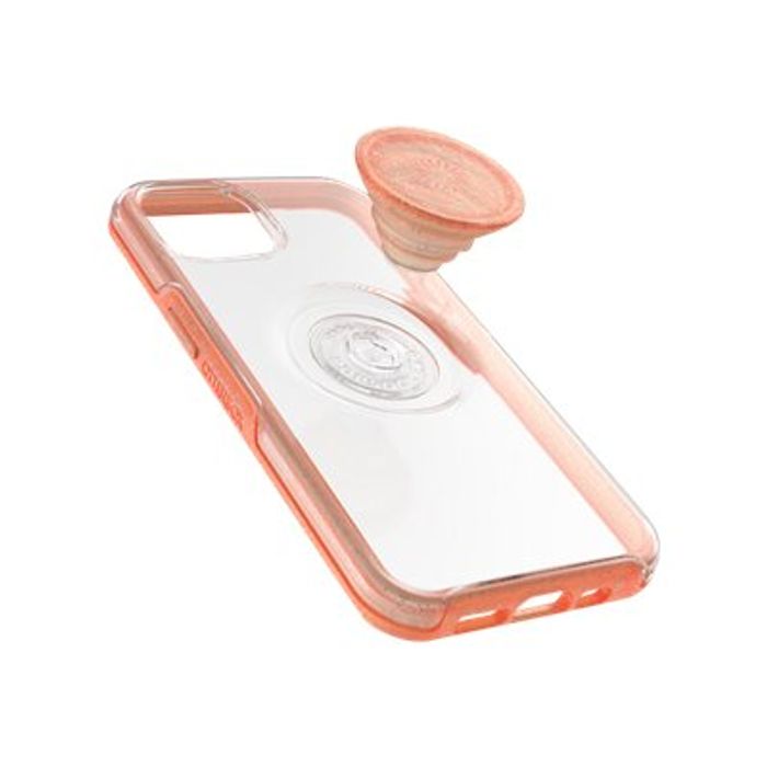 0840104285336-OtterBox Otter  - coque de protection pour iPhone 13 - transparent avec contour orange-Arrière-5