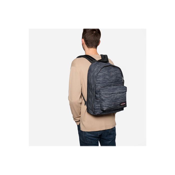 5400552342613-EASTPAK Out Of Office - Sac à dos knit grey avec compartiment pour ordinateur portable-Angle gauche-4