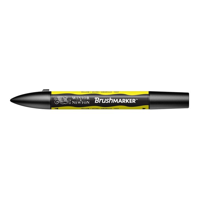 0884955043103-BrushMarker - Stylo pinceau et marqueur - jaune-Angle gauche-2