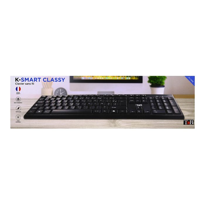 3303170098240-T'nB Classy - clavier sans fil - noir-Avant-2