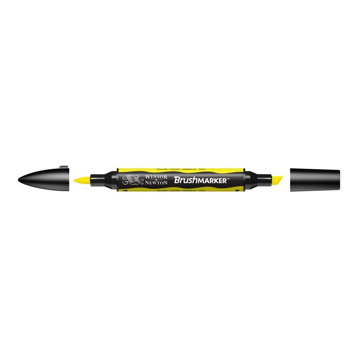 0884955043103-BrushMarker - Stylo pinceau et marqueur - jaune-Avant-1