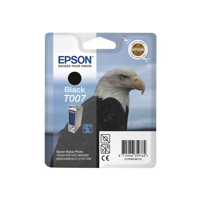 0400002020073-Epson T007 Aigle - noir - cartouche d'encre originale-Avant-1