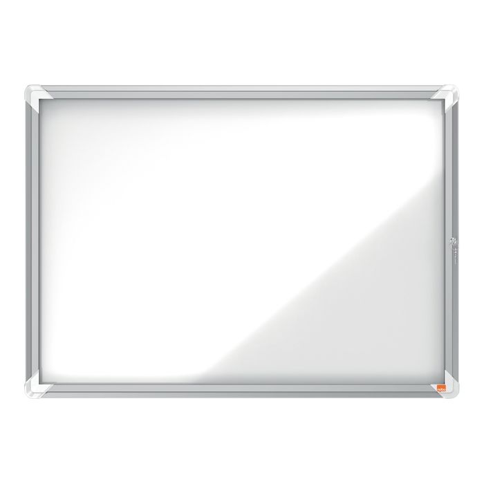 5028252064057-Nobo - Vitrine extérieure 8 A4 (924 x 668 mm) - cadre aluminium fond métal-Avant-1