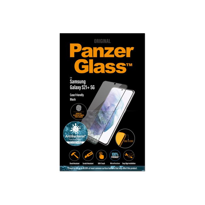 5711724072574-PanzerGlass Case Friendly - Protection d'écran - verre trempé pour Galaxy S21+ 5G - transparent-Avant-5