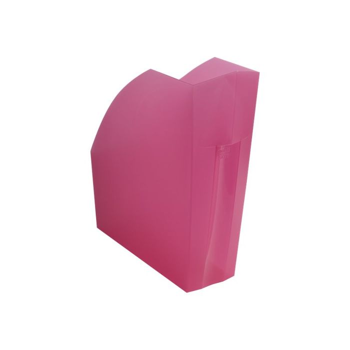 9002493012882-Exacompta The Magazine - 3 Porte-revues framboise-Angle gauche-1