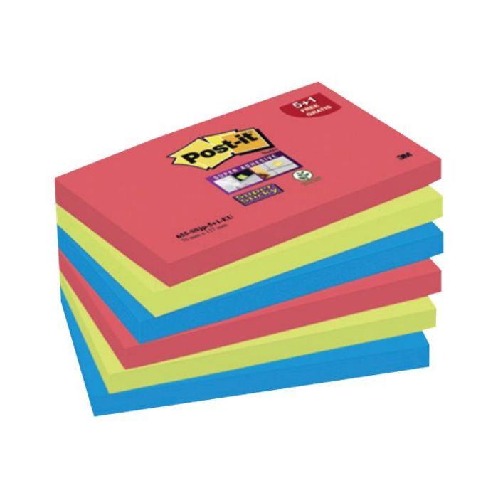 0051141401478-Pack Promo Notes Super Sticky Post-it Bora Bora - 76 x 127 mm-Angle gauche-0