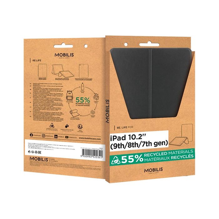 3700992525341-Mobilis RE.LIFE - Étui folio pour tablette 10,2" - noir-Multi-angle-4