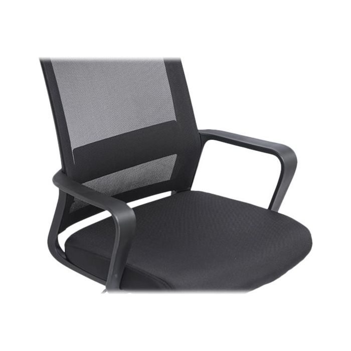 3760185020848-Fauteuil de bureau LIBERTY 02 - accoudoirs fixes - appui-tête réglable - noir-Gros plan-11