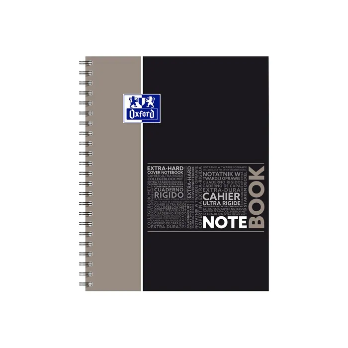3020120056524-Oxford Etudiants - Cahier Notebook A4+ (24 x 29,7 cm) - 160 pages - grands carreaux (Seyes) - double spirale - disponible dans-Avant-0