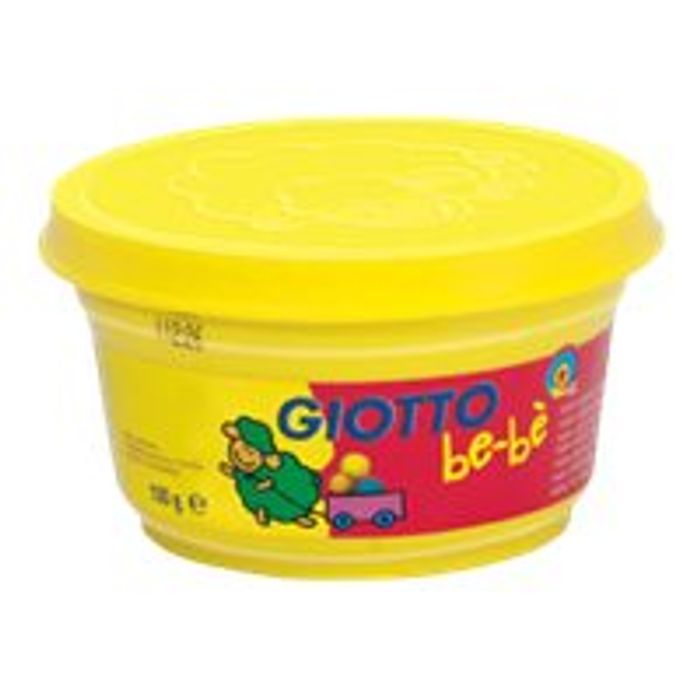 8000825464935-GIOTTO be-bè - pâte à modeler - 4 pots Jaune, Orange, Vert, Violet -100gr-Avant-4