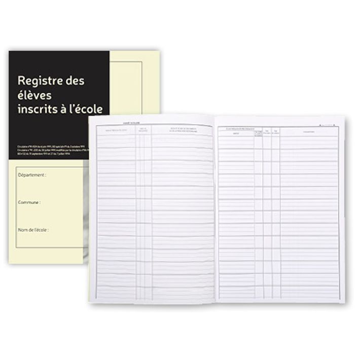 3370442539312-Exacompta - 20 Registres des élèves inscrits à l'école  - 5 fiches annuelles - A4--0