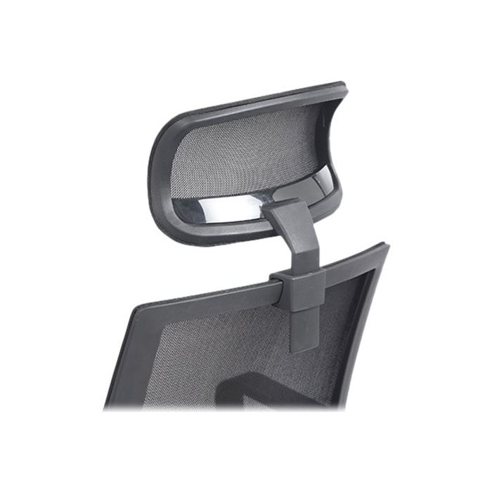 3760185020848-Fauteuil de bureau LIBERTY 02 - accoudoirs fixes - appui-tête réglable - noir-Gros plan-8