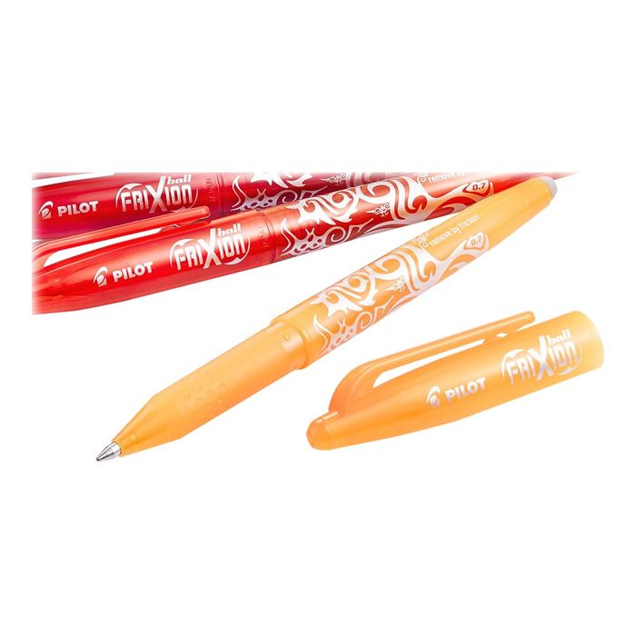 4902505580246-Pilot Frixion Ball - Roller effaçable - 0,7 mm - orange abricot-Angle gauche-1