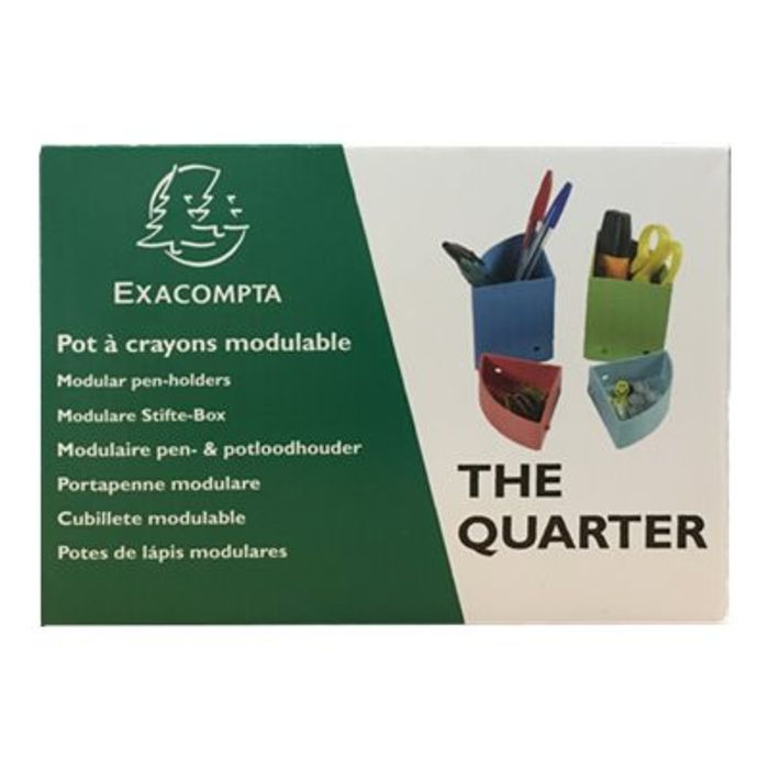 9002493099579-1928 by Exacompta - 3 Pots à crayons modulable multicolore-Avant-2