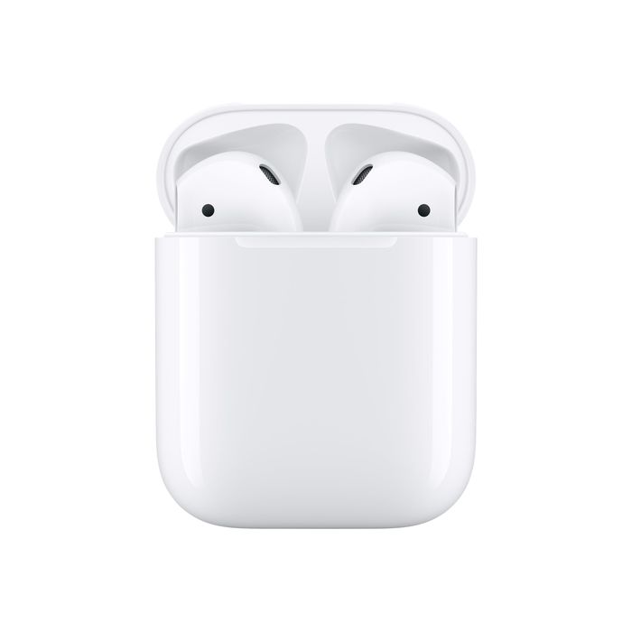 190199098503-APPLE Airpods 2 - Ecouteurs sans fil bluetooth avec boitier de charge pour iPhone/iPad/Mac-Avant-0