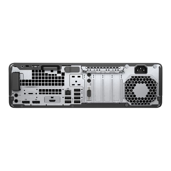 3700892037524-HP EliteDesk 800 G3 - unité centrale - Core i5 6500T 2.5 GHz - 8 Go - SSD 256 Go-Arrière-3