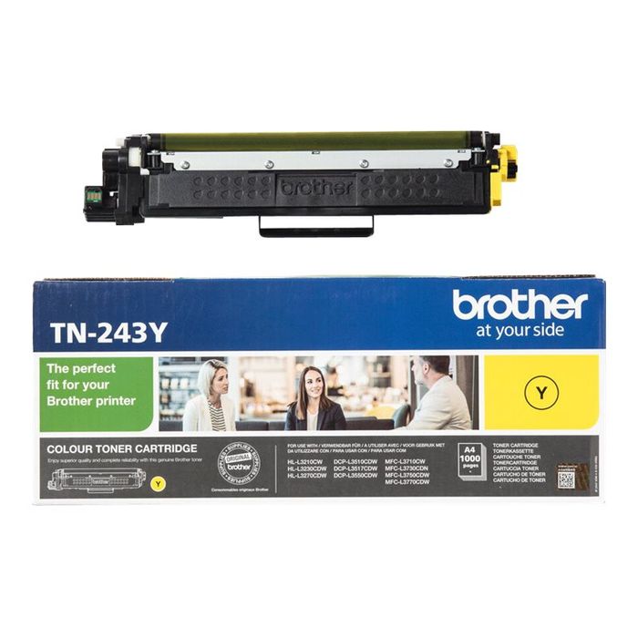 4977766787550-Brother TN247 - jaune - cartouche laser d'origine-Avant-1