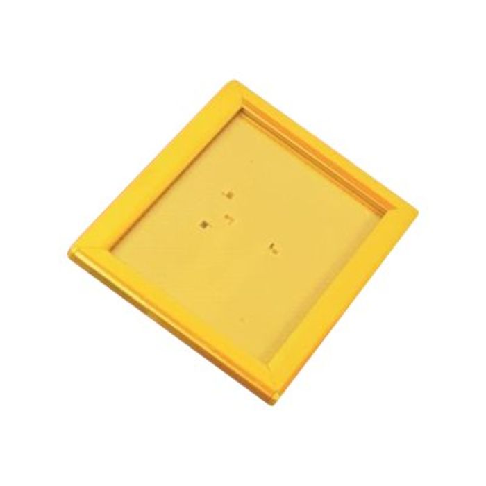 3660412031381-Promocome Ecoframe - Cadre porte-affiche clippant à fixer au mur - A3 - jaune-Angle droit-1