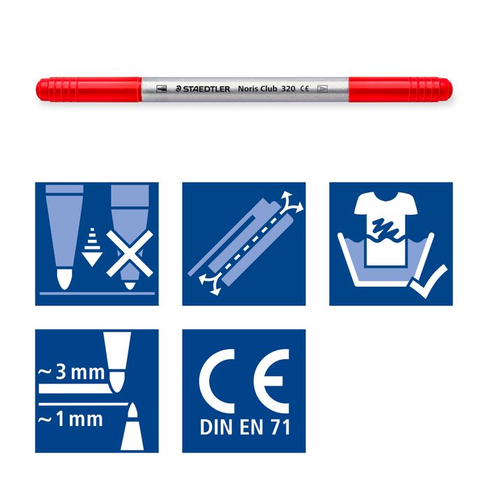 400781732006-STAEDTLER Noris club - 12 Feutres - double pointe--5