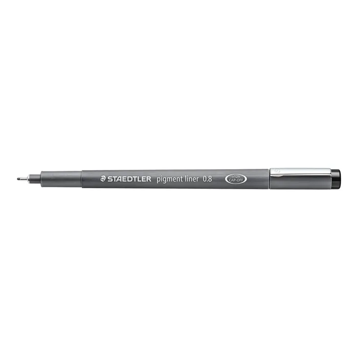 4007817327104-STAEDTLER pigment liner - Feutre fin - 0.8 mm - noir--1