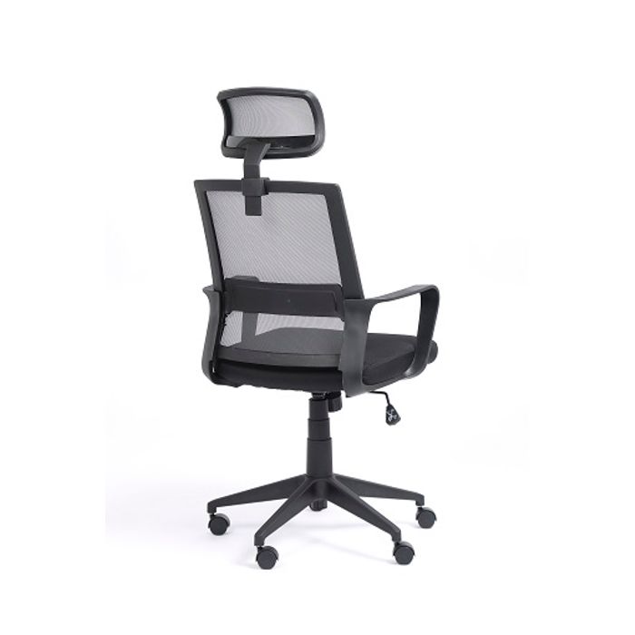 0400791441653-Fauteuil de bureau LIBERTY 02 - accoudoirs fixes - appui-tête réglable - noir et gris--4