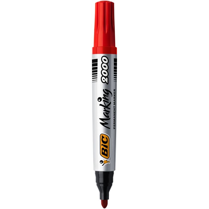 3086129999712-BIC MARKING 2000 - Marqueur permanent - pointe ogive - rouge--0