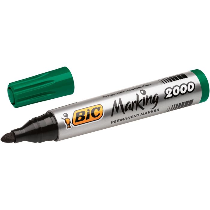 3086129999729-BIC MARKING 2000 - Marqueur permanent - pointe ogive - vert--1