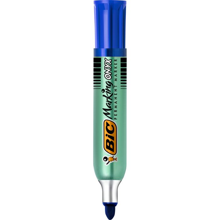 0400791457388-BIC ONYX 1482 - Marqueur permanent - pointe ogive - bleu--0